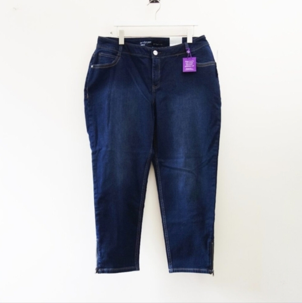 Lane Bryant Fit Genius Mid-Rise Skinny Jean - Dark Wash- 18 NWT!